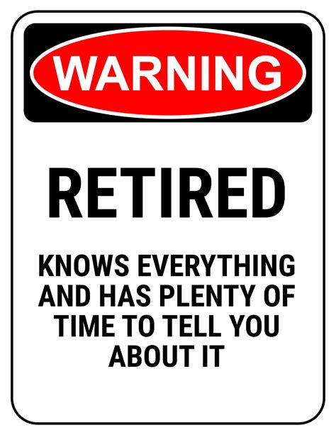 Free Printable Retirement Signs